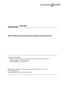 Statenstuk 2014-652 Vitaal Platteland