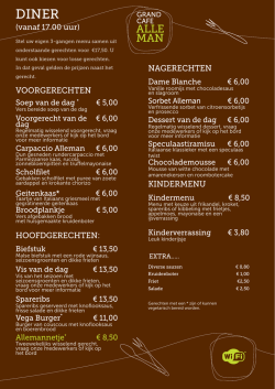 DINER DINER - Grand cafe Alleman