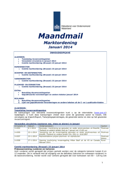 Januari - Productschappen Vee, Vlees en Eieren