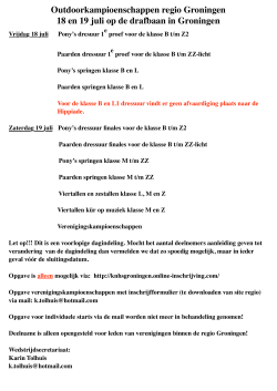 flyer Outdoorkampioenschappen regio Groningen