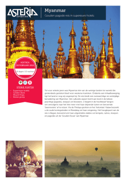 Gouden pagode reis in superieure hotels
