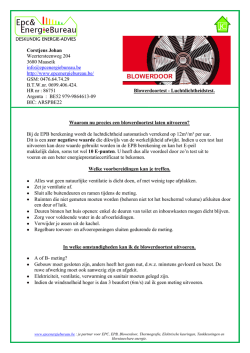 infofiche Blowerdoor