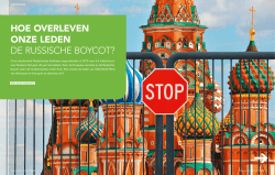 hoe overleven onze leden de russische boycot? - VNO