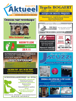 Editie Aalst - 25/06/2014 (week 26)