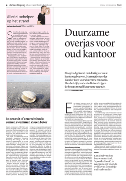 Duurzame overjas voor oud kantoor