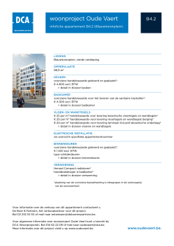Download pdf appartement (grondplan en kenmerken)