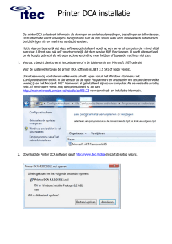 Installatie Data Collector Agent SmartMPS BE