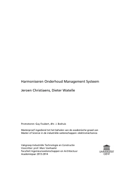 Jeroen Christiaens, Dieter Watelle Harmoniseren