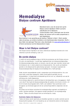 Hemodialyse Dialyse centrum Apeldoorn