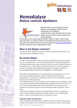 Hemodialyse Dialyse centrum Apeldoorn