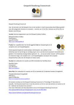 Het prijzenpakket - Geopark de Hondsrug