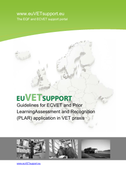 Guidelines on application ECVET in VET praxis