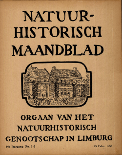 1955-01 02 - Natuurhistorisch Genootschap in Limburg