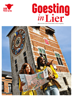 Magazine van Toerisme Lier | nr 4/2014