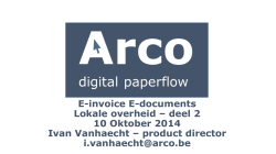 E-invoice E- Documents - Arco (deel 2) - V-ict-or