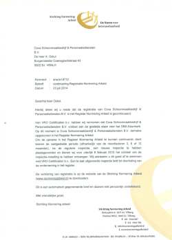 Stichting Normering - COVA Personeelsdiensten