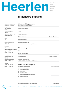 Bijzondere bijstand (uitgebreid)