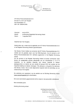 Stichting Normering Arbeid certificaat