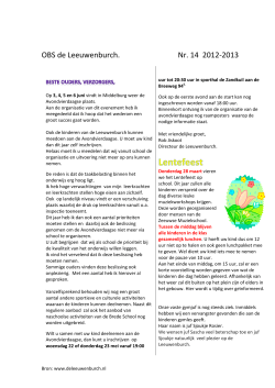 OBS de Leeuwenburch. Nr. 14 2012-2013