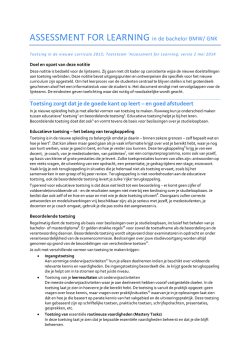 Kaders voor toetsing nieuwe curricula