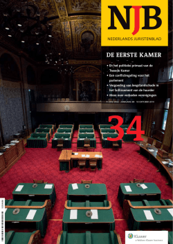 DE EERSTE KAMER - NJB: Nederlands Juristenblad