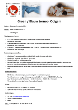 Groen / Blauw tornooi Ooigem
