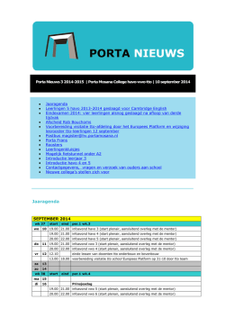 Jaaragenda - Porta Mosana College