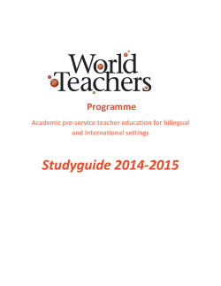 Studyguide 2014-2015