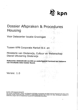 Dossier Afspraken Procedures Housing