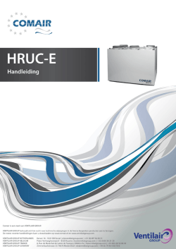 Handleiding HRUC-E