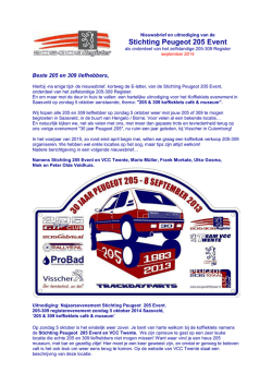 Nieuwsbrief en uitnodiging