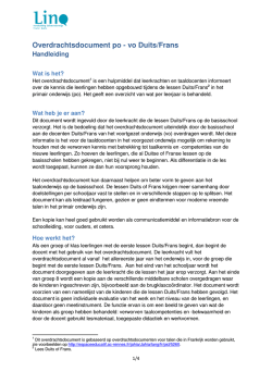 handleiding van het overdrachtsdocument