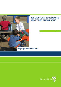 beleidsplan jeugdzorg gemeente purmerend