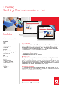 E-learning Breathing: Beademen masker en ballon
