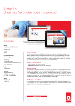 E-learning Breathing: Verbinden open thoraxwond