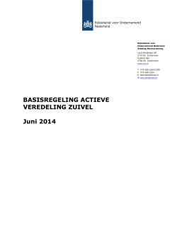 Basisregeling Actieve Veredeling Zuivel - Mijn RVO.nl