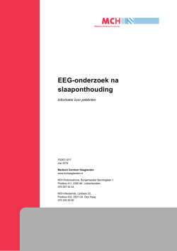 EEG-onderzoek na slaaponthouding