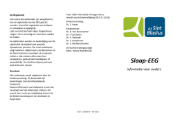 F122 W slaap EEG bij kinderen - AZ Sint