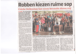 Robben kiezen ruime sop