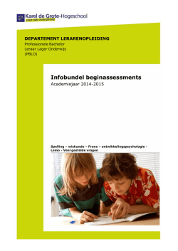 Infobundel beginassessments