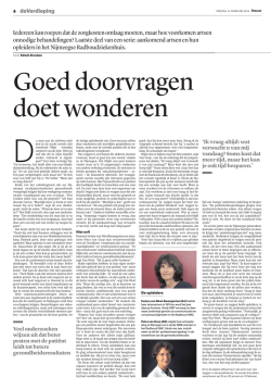 Iedereen kan roepen dat de zorgkosten omlaag moeten