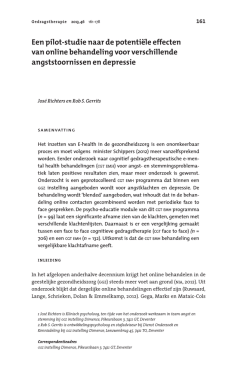 Een pilot-studie naar effecten van EMH