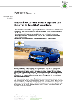 New Fabia 5 sterren Euro NCAP
