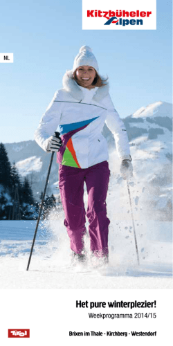 Het pure winterplezier - Weekprogramma 2014/15