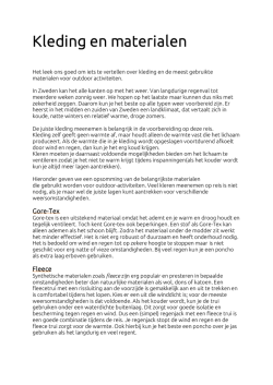 Kleding en materialen - K-jak