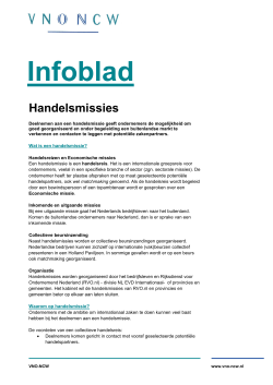 Infoblad handelsmissies juni 2014 - VNO