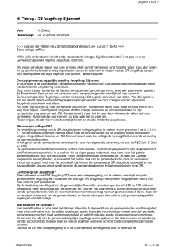 Notitie gemeente Albrandswaard d.d. 6 februari 2014