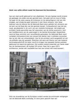 Gent: een witte olifant naast het Geeraard de