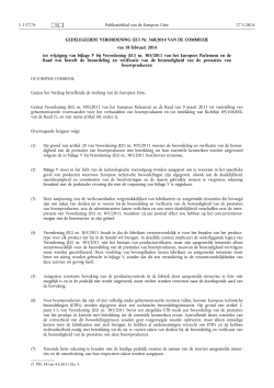 Aanpassing Annex V Regulation No 305 2011 (AVCP)