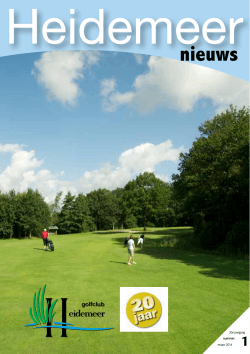 Clubblad maart 2014 - Golfclub Heidemeer